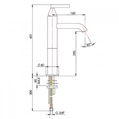 Nicolazzi Flag Смеситель для раковины однорычажный, без донного клапана, , цвет хром