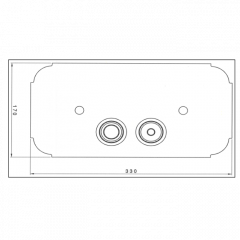 Nicolazzi Complementi Клавиша смыва, цвет: бронза