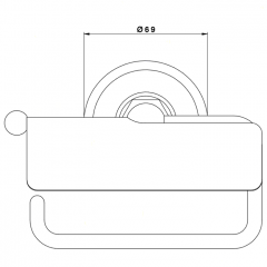 Nicolazzi Accessori Держатель туалетной бумаги, подвесной, Цвет: TUSCAN BRASS "живой"