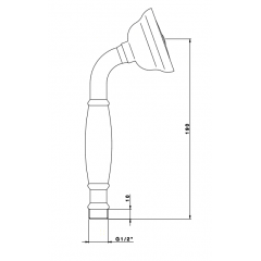 Nicolazzi Doccia Лейка ручного душа, цвет: бронза