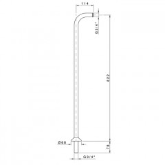 Nicolazzi Complementi Ножки напольного смесителя для ванны, цвет: бронза