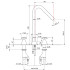 Nicolazzi Star Смеситель для раковины на 3 отв, излив 170 мм, цвет хром