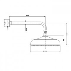 Nicolazzi Doccia Верхний душ, 30см, цвет: SILK