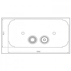 Nicolazzi Complementi Arredo Клавиша смыва, цвет: English Gold