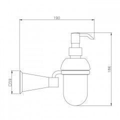 Nicolazzi Vincent Дозатор для жидкого мыла, цвет: золото