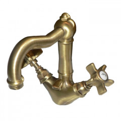 Nicolazzi Dames Anglaises Смеситель для раковины с 2мя ручками, с донным клапаном, излив: 165мм, цвет: Bronze Plated