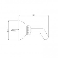 Nicolazzi Doccia Держатель ручного душа, цвет: бронза