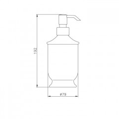 Nicolazzi On Shelf Дозатор для жидкого мыла из белой керамики, цвет помпы Bronze Plated