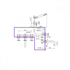 Nicolazzi M.Croce Встраиваемая часть для смесителя со стены