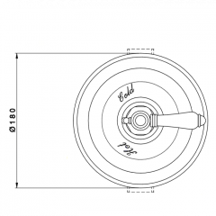 Nicolazzi Termostatico Внешняя часть встраиваемого смесителя для душа, 1 источник, цвет: хром