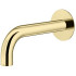 Plumberia Selection IXO Излив для раковины, настенный, длина 210 мм, d.24, подкл. 1/2' с латунной накладкой d.70, золото