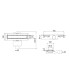 Plumberia Selection Трап душевой PS MODULAR 4x90 2устор. накладка из нерж.стали, комбинир.затвор с горизонт. Выпуском Ду 50мм,40л/мин, браш.нерж.сталь