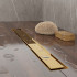 Plumberia Selection Трап душевой PS MODULAR 4x70 2устор. накладка из нерж.стали, комбинир.затвор с горизонт. Выпуском Ду 50мм,40л/мин, золото 24К