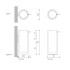 Decor Walther Stone SSP Дозатор для мыла, настольный, цвет: белый матовый / сталь матовая