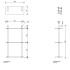 Decor Walther DW 016 Полочка 40x16x65см, 3 стеклянных яруса, цвет: хром