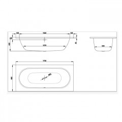 BETTE STARLET Ванна прямоугольная 1750х800х420 мм., в комплекте с шумоизоляцией, BetteGlasur® Plus, цвет белый