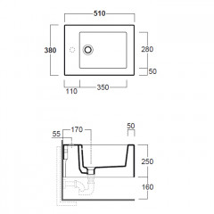 SIMAS Frozen Биде подвесное 38х51см, с 1 отв. под смеситель, цвет белый, без крепежа F85