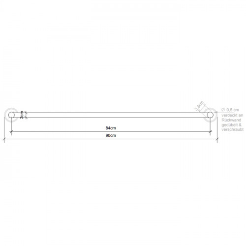 Decor Walther Classic HTE90 Полотенцедержатель 90см, цвет: хром