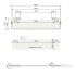 Decor Walther Classic GLA R Полка стеклянная 62x14.5см, цвет: хром