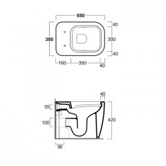 SIMAS Комплект скрытых крепежей для напольных унитаза/ биде/ раковин PO07-PO08/ колонн CN300-CN301-CN400-CN401