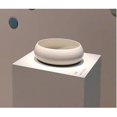 BETTECraft Раковина-чаша на столешницу круглая , 35х35х12 cм, без отв. под смеситель и перелива, цвет флинт 414