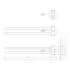 Decor Walther Basic HTH2 Полотенцедержатель двойной 40см, поворотный , цвет: хром