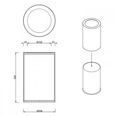 Decor Walther Корзина для бумаги цвет хром