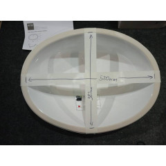 SIMAS Lavabi d'arredo Раковина под столешницу 58*43.5см NEVADA (с набором креплений и лекалом), цвет белый