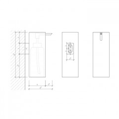 Decor Walther Tube WSP Дозатор для мыла, подвесной, цвет: хром