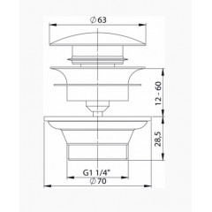 BETTE Вентиль давления 1¼ ", цвет белый