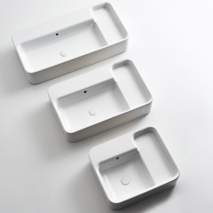 SIMAS HOP Раковина чаша подвесная 100x50xh18 см, без отв. для смесителя, цвет белый