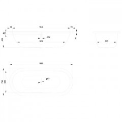 BETTE Starlet Flair Oval Ванна с шумоизоляцией 168х73х42, с шумоизоляцией, белая