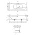 BETTE Duo Ванна 180*80*42 см с шумоизоляцией, BetteGlasur ® Plus, цвет:белый (для стандартного слива-перелива)