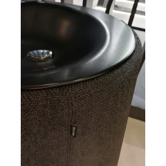 Bette Lux Oval Couture Раковина встраиваемая диаметр 550 , без отв под смеситель, цвет черный матовый 400