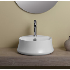 SIMAS Sharp раковина накладная, диаметр 42см, с 1 отв. под смеситель