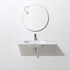 SIMAS WAVE Раковина на столешницу 100x50xh14,5 см, с 1 отв под смеситель,цвет BIANCO MATT