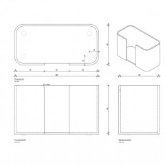 Decor Walther Stone SPTB Держатель для бумажных полотенец, настольный, цвет: белый