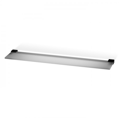 Decor Walther Corner GLA60 Полочка стеклянная 60x12см, цвет: черный матовый