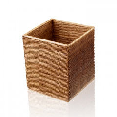 Decor Walther Basket QK Корзина для бумаги 25x25x30см, цвет: ротанг темный