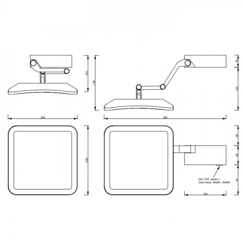 Decor Walther VISION S Косметическое зеркало, хром