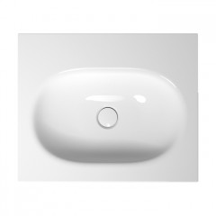 BETTE COMODO Раковина встраиваемая на столешницу 600×495×120 мм, с 1 отв под смес, с крепл. в компл.цвет белый (СПЕЦЦЕНА со склада)