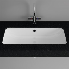 BETTE One Раковина встраиваемая под столешницу 434×416×130 мм, без отв под смес.с перел. с крепл. в компл.цвет белый