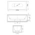 BetteLux SHAPE Ванна 170x75x45 см покрыта эмалью снаружи и изнутри, покрытием BetteGlasur ® Plus, белая