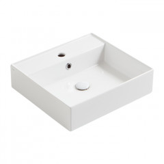 SIMAS AGILE Раковина подвесная 51х46 см, с переливом, с 1 отв под смеситель,цвет белый