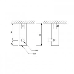 Decor Walther Bar Крючок, цвет: сталь матовая