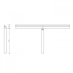 DECOR WALTHER EASY Щетка для чистки стекла 340х180х14 мм., цвет хром