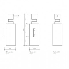 Decor Walther Mikado WSP Дозатор для мыла, подвесной, цвет: латунь