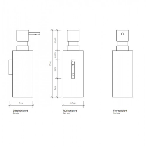 Decor Walther Mikado WSP Дозатор для мыла, подвесной, цвет: латунь