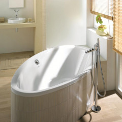 Bette Pool Ванна овальная 164х96х45, с самоочищающимся покрытием BetteGlasur ® Plus, белая( для удлиненного слив-перелива)