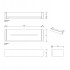 Decor Walther Brick DA30 Душевая полка 30x9см, акриловое белое стекло, цвет: никель сатинированный